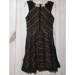 City Triangle Dress Junior 5 Black Lace overlay Y2K